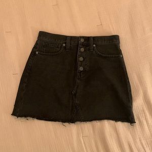Madewell Rigid Denim A-Line Skirt